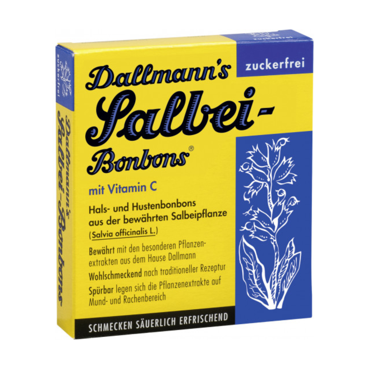 Dallmann's Salbei-Bonbons ohne Zucker 37g