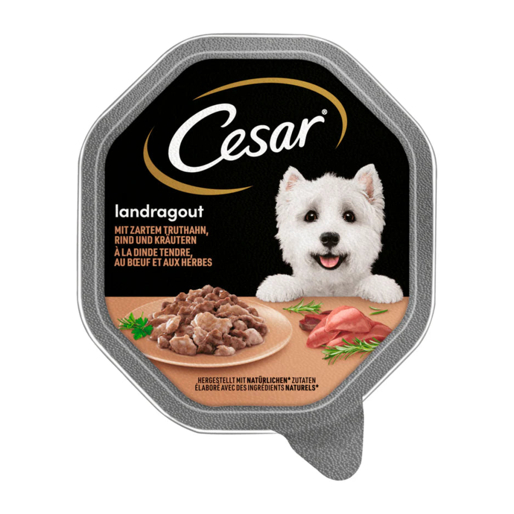 Cesar Landragout mit Truthahn, Rind und Kräutern 150g