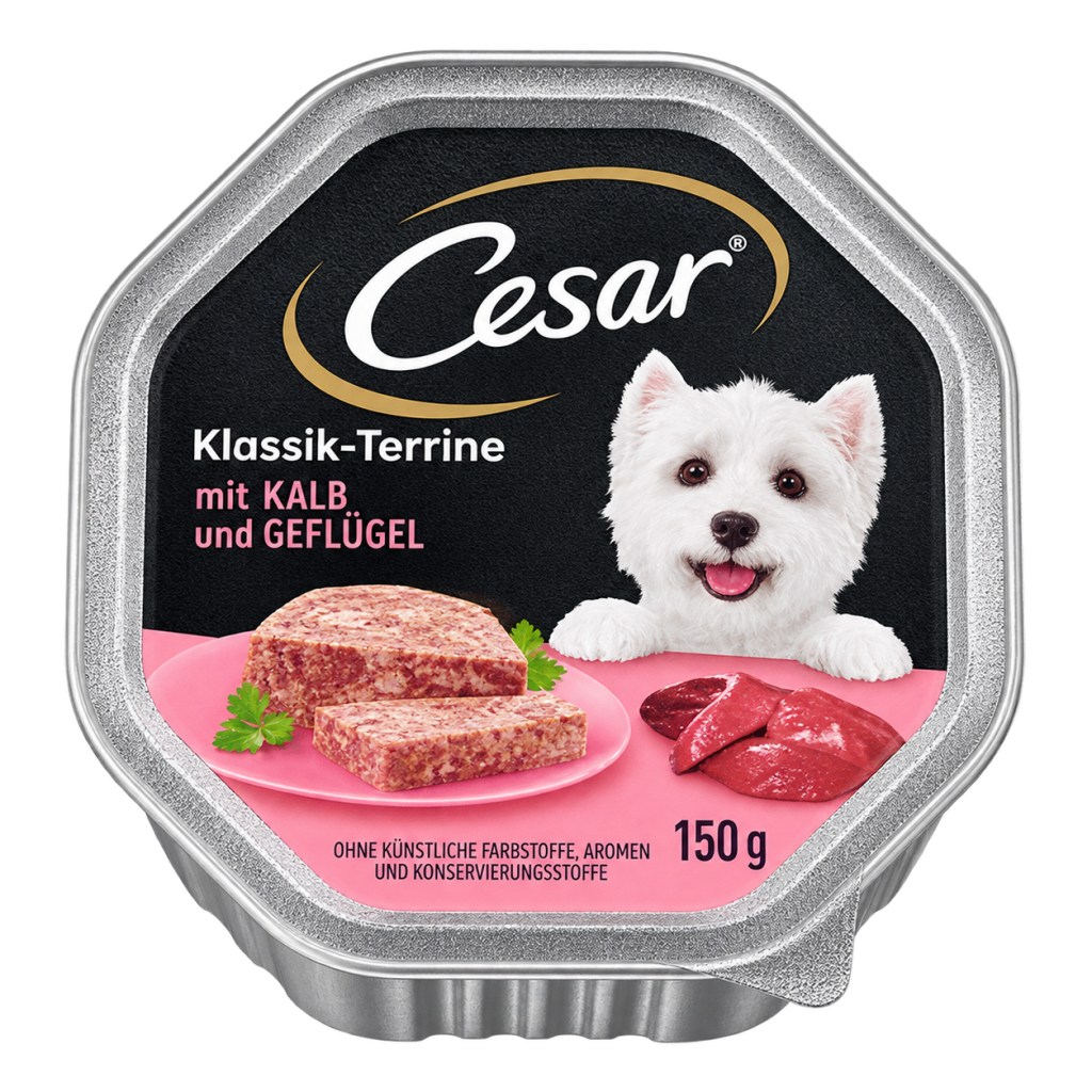 Cesar Klassik-Terrine mit Kalb und Geflügel 150g