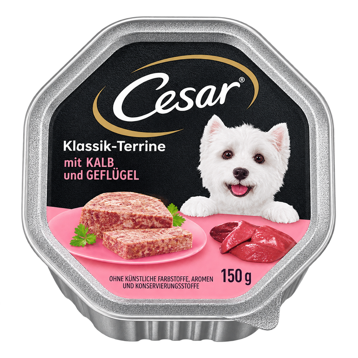 Cesar Klassik-Terrine mit Kalb und Geflügel 150g