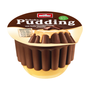 Müller Pudding Schoko+Vanille 450g