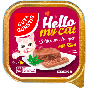 GUT&GÜNSTIG Schlemmerhappen mit Rind 100g