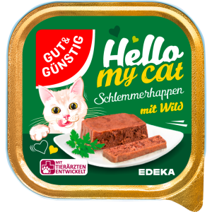 GUT&GÜNSTIG Schlemmerhappen mit Wild 100g