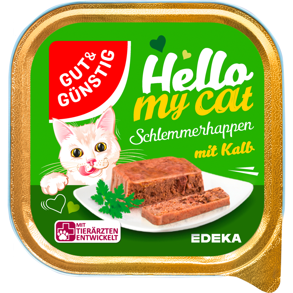 GUT&GÜNSTIG Schlemmerhappen mit Kalb 100g
