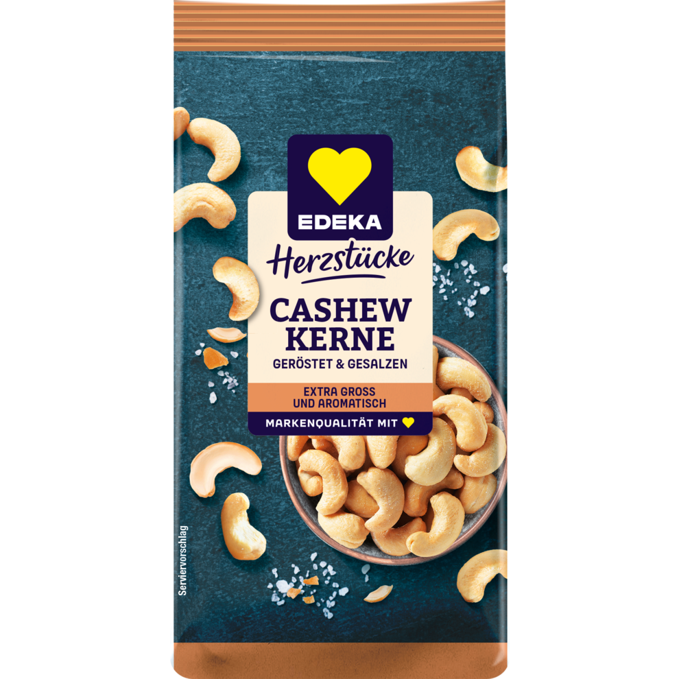 EDEKA Herzstücke кешью обжаренный солёный 125g