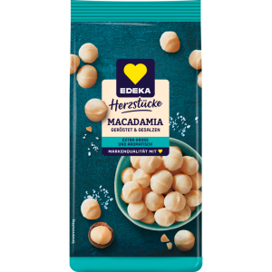 EDEKA Herzstücke Macadamias geröstet gesalzen 125g