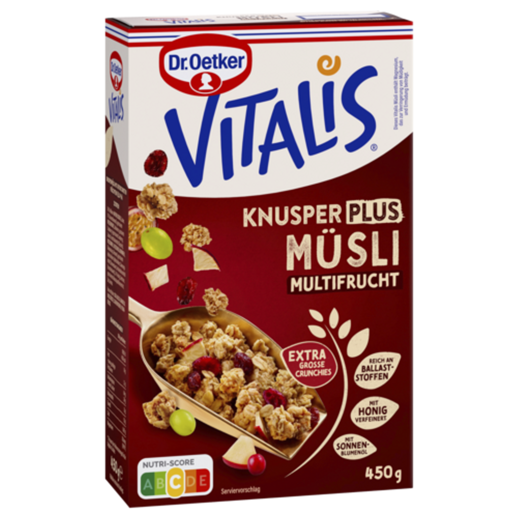 Dr.Oetker Vitalis хрустящий + мульти фрукт 450g