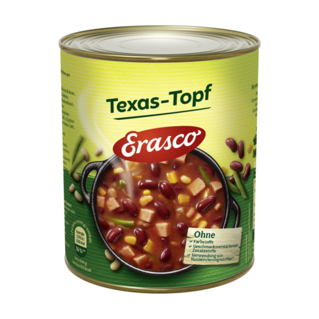 Erasco Texastopf 800g