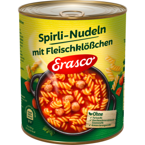 Erasco Spirli Nudeln mit Fleischklößchen 800g