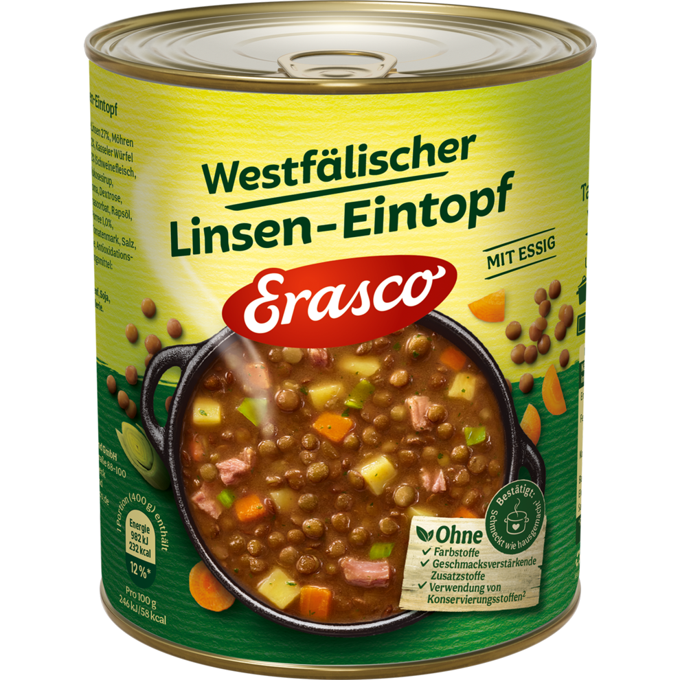 Erasco Westfälischer Linsen-Eintopf 800g