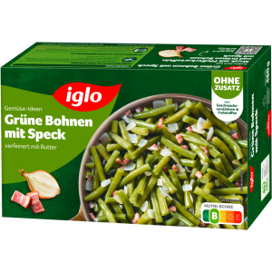 Iglo Gemüse Ideen Grüne Bohnen mit Speck 480g