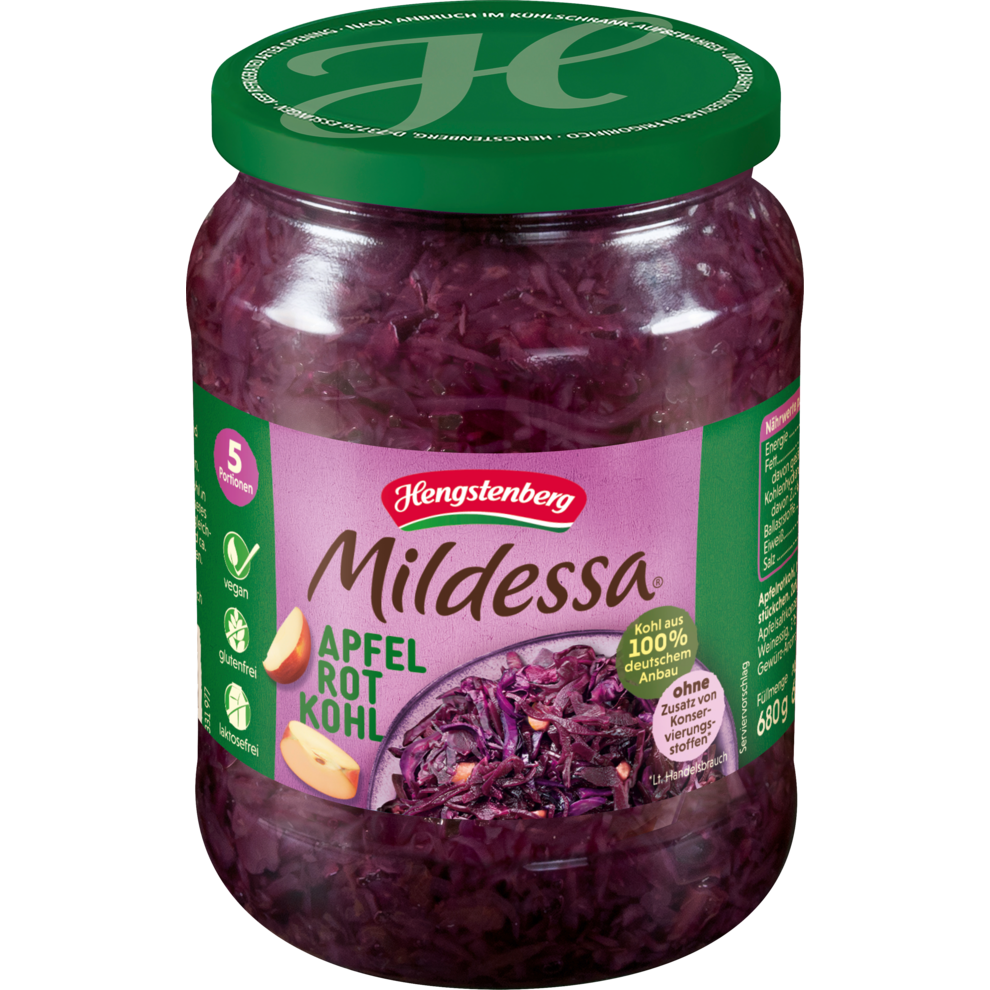 Mildessa Apfelrotkohl 680g