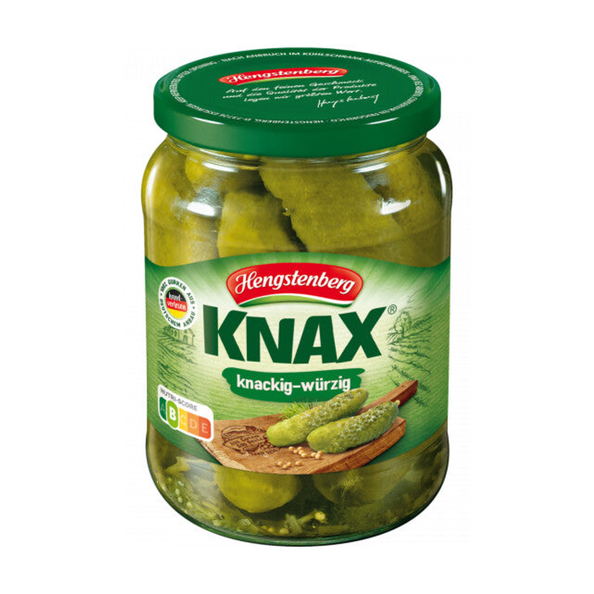 Hengstenberg Knax Gewürzgurken knackig-würzig 670g