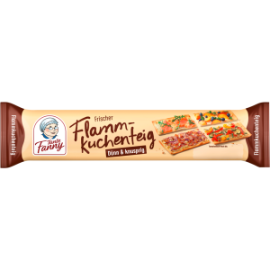 Tante Fanny Frischer Flammkuchenteig backfertig ausgerollt auf Backpapier 260g