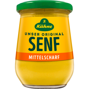 Kühne Senf mittelscharf Glas 250ml