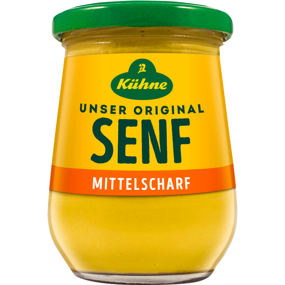 Kühne Senf mittelscharf Glas 250ml