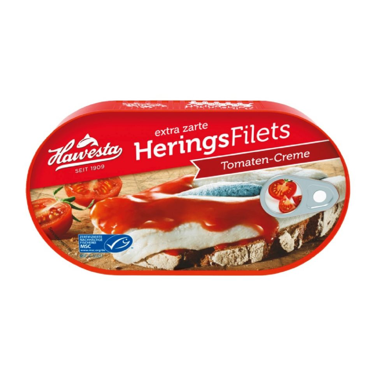 MSC Hawesta Heringsfilets in Tomaten-Creme 200g