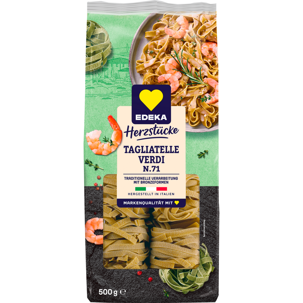 EDEKA Herzstücke Tagliatelle grün 500g