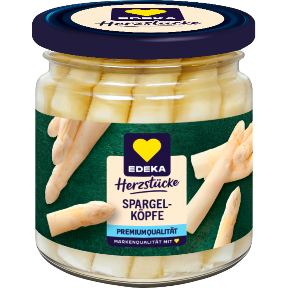 EDEKA Herzstücke Spargelköpfe rein weiß 7cm 190g
