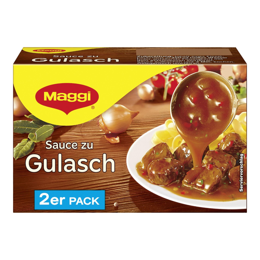 Maggi Delikatess Sauce zu Gulasch für 2x250ml