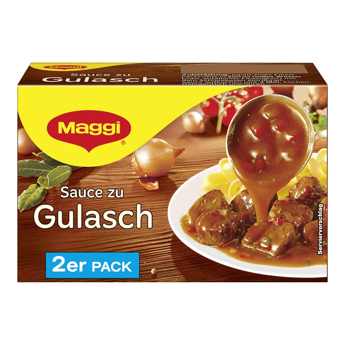 Maggi Delikatess Sauce zu Gulasch für 2x250ml