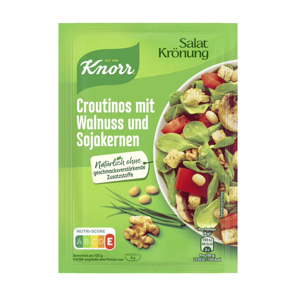Knorr Salatkrönung Croutinos mit Walnuss&Sojakernen 25g