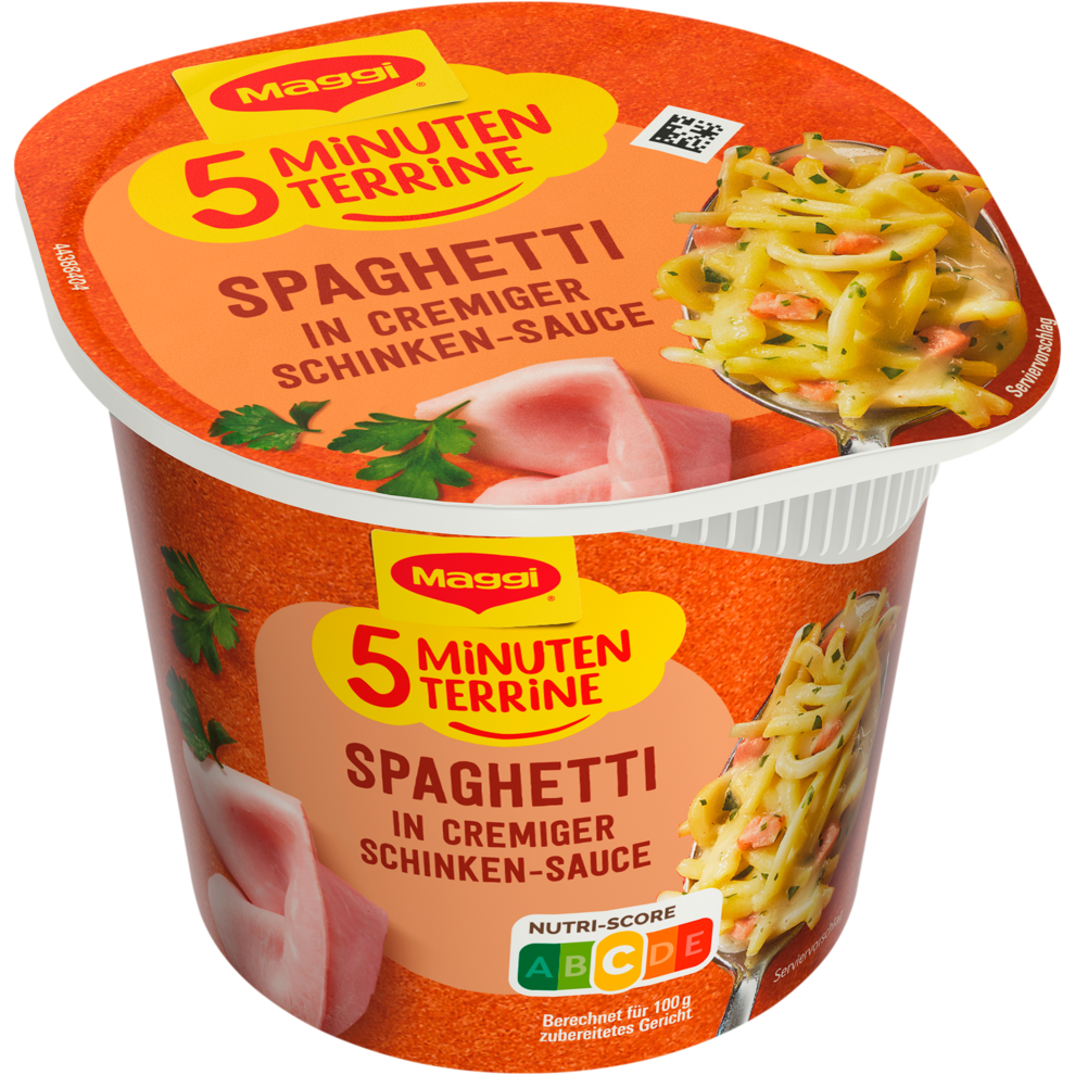 Maggi 5 Minuten Terrine Spaghetti in Schinkensauce 64g