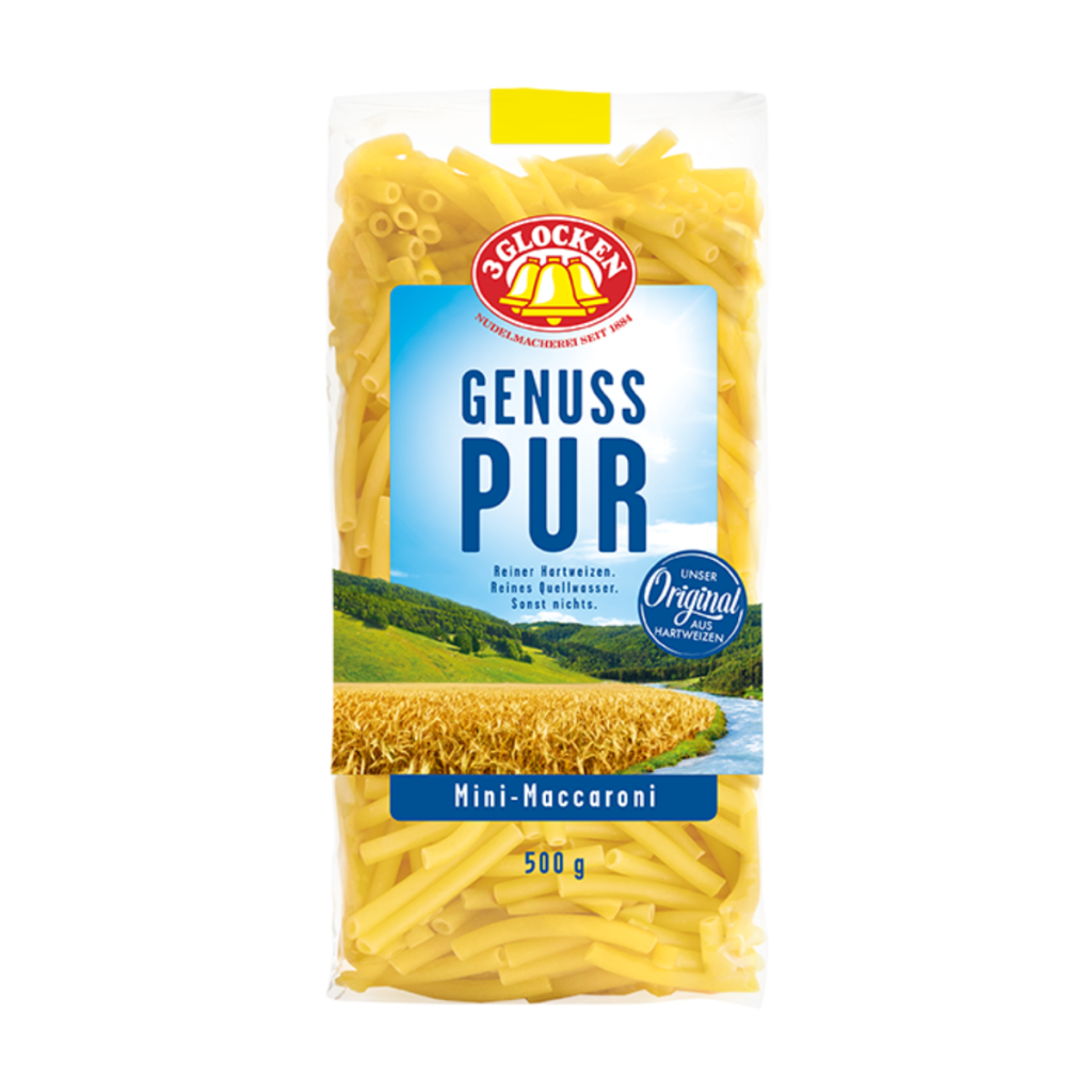 3 Glocken Genuss Pur Maccaroni 500g