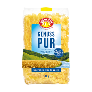 3 Glocken Genuss Pur gedrehte Bandnudeln 500g