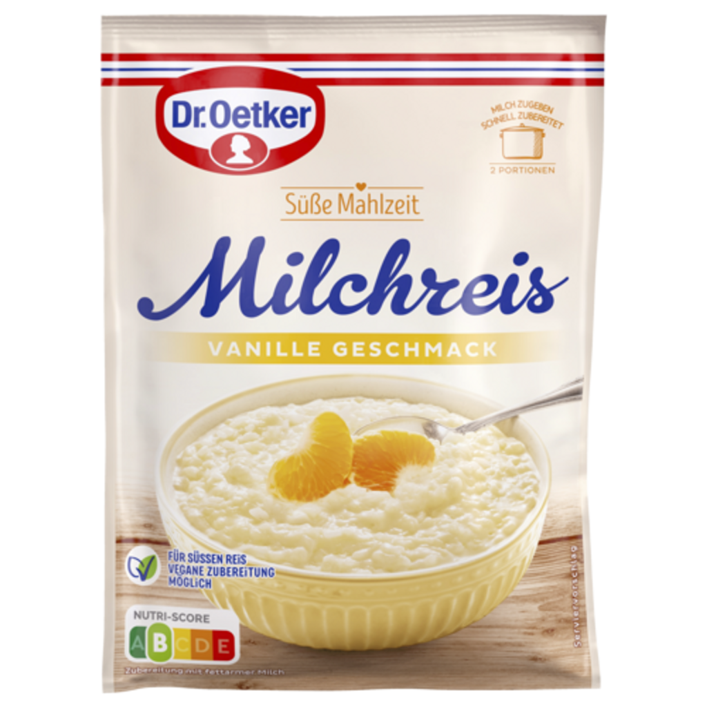 Dr.Oetker молочный рис ваниль, 500ml 125g