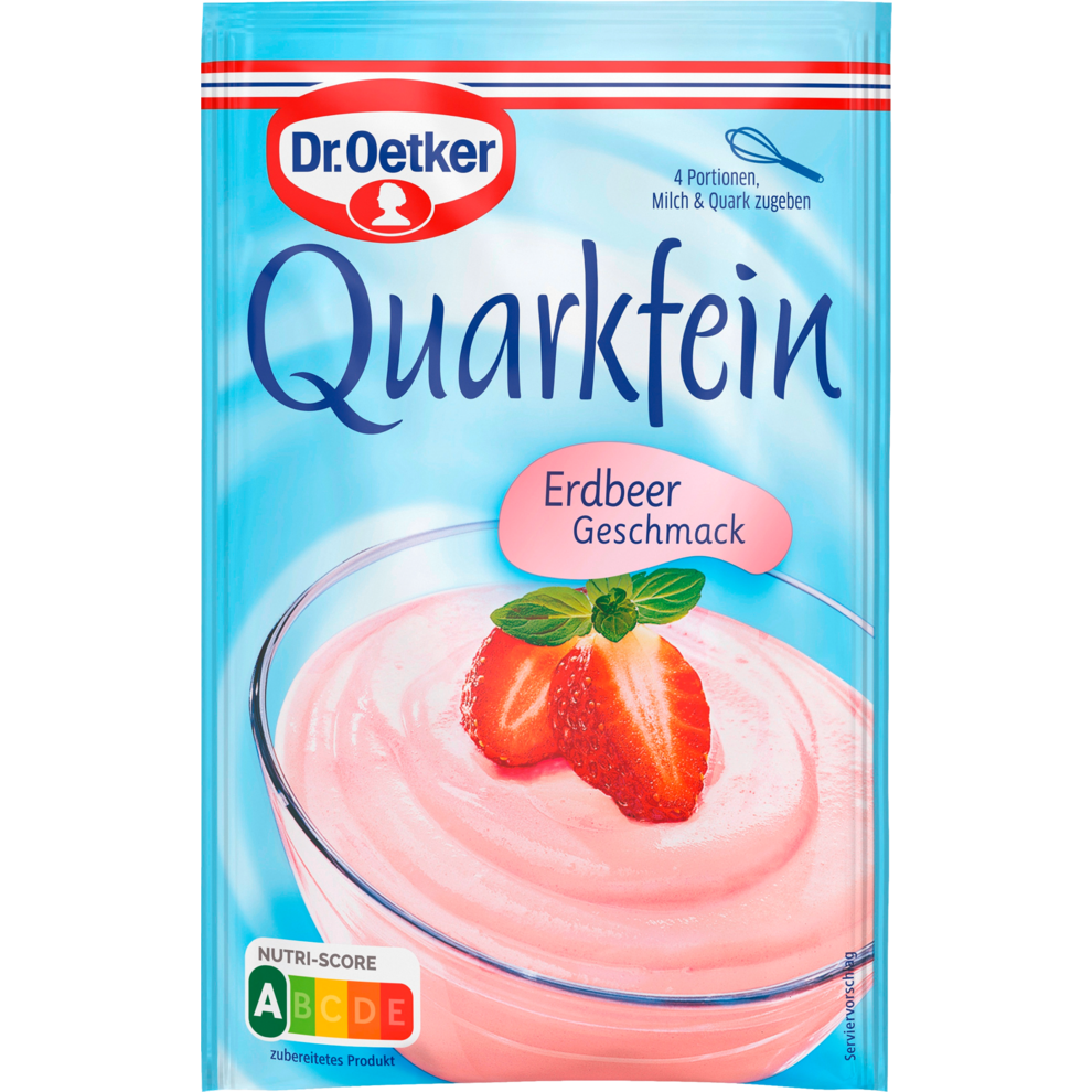 Dr.Oetker Quarkfein Erdbeer-Geschmack für 200ml 56g