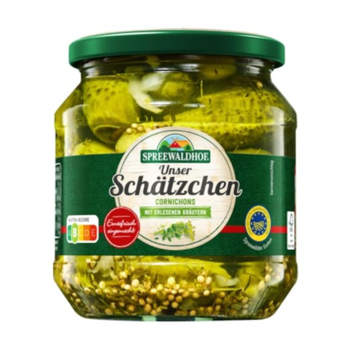 Spreewaldhof Unser Schätzchen Cornichons Kräuter (Spreewälder Gurken) 530g