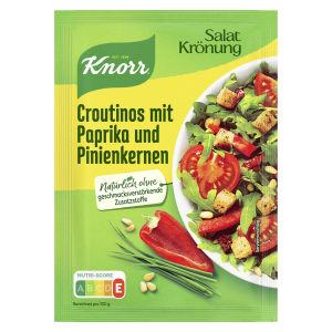 Knorr Salatkrönung Croutinos mit Paprika und Pinien 25g