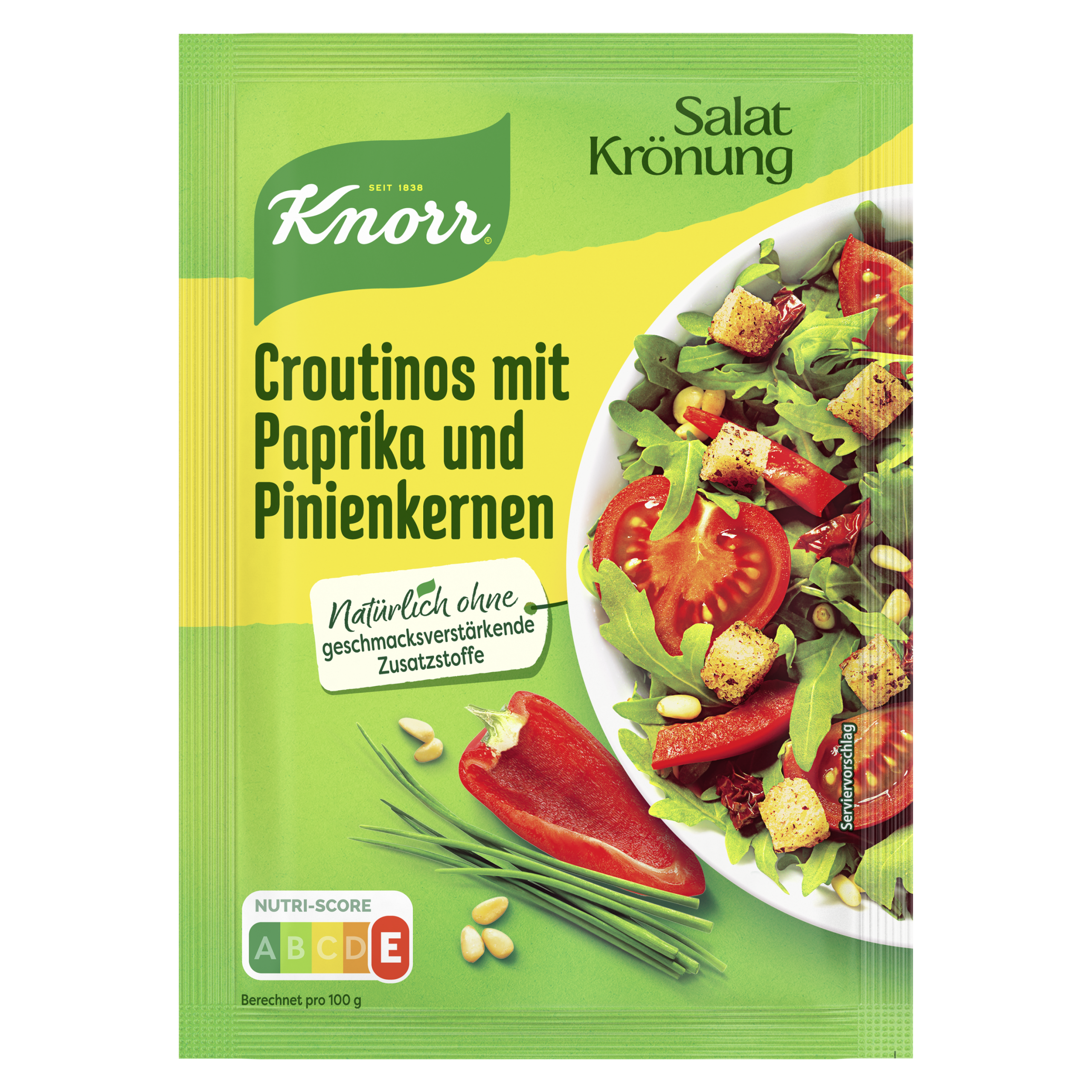 Knorr Salatkrönung Croutinos mit Paprika und Pinien 25g