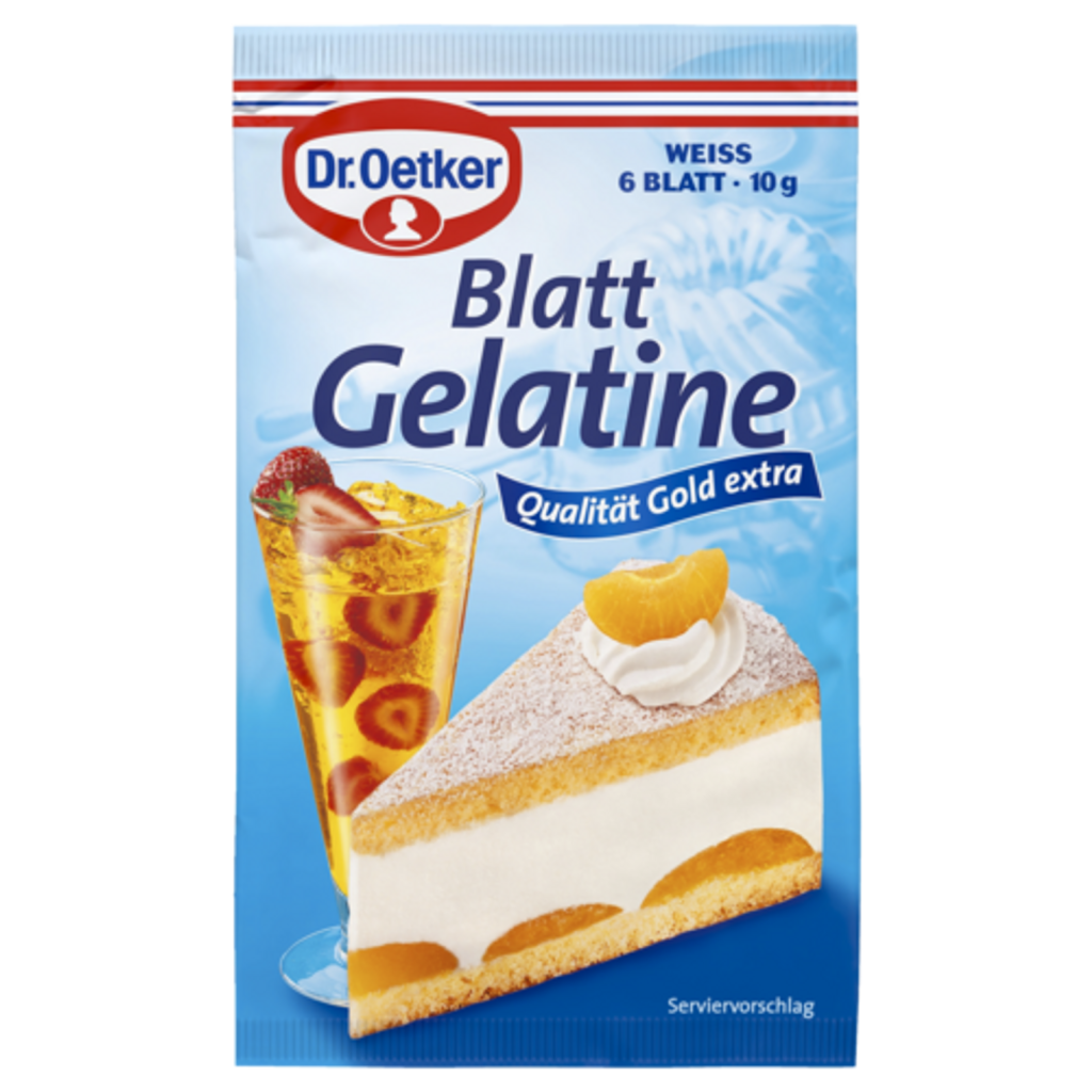 Dr.Oetker Blatt Gelatine weiß 10g