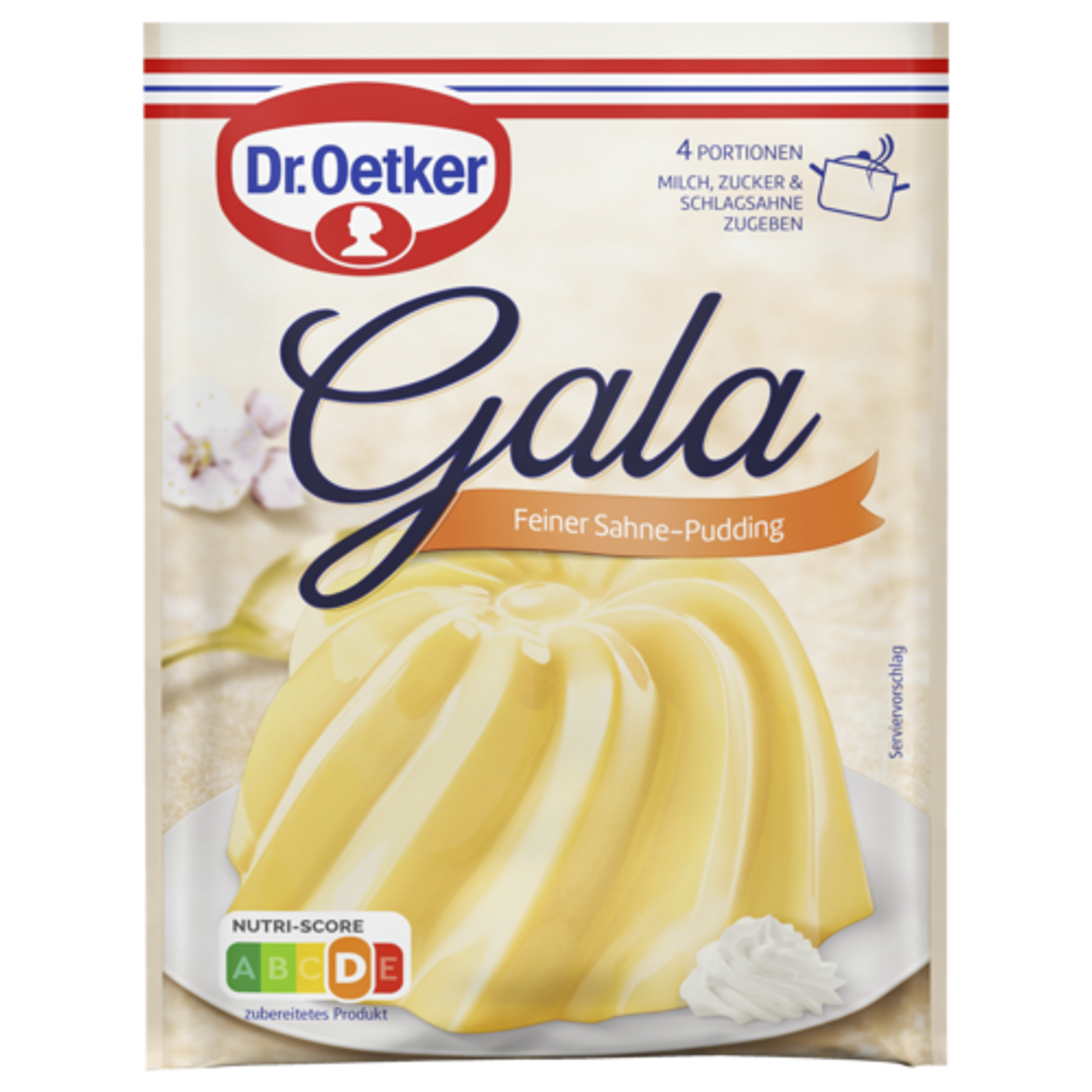 Dr.Oetker Gala Sahne Pudding für 3x500ml 3ST 120g