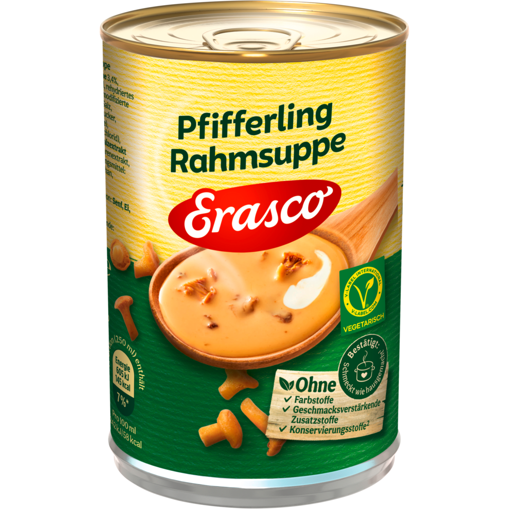 Erasco Pfifferling Rahm Suppe 390ml