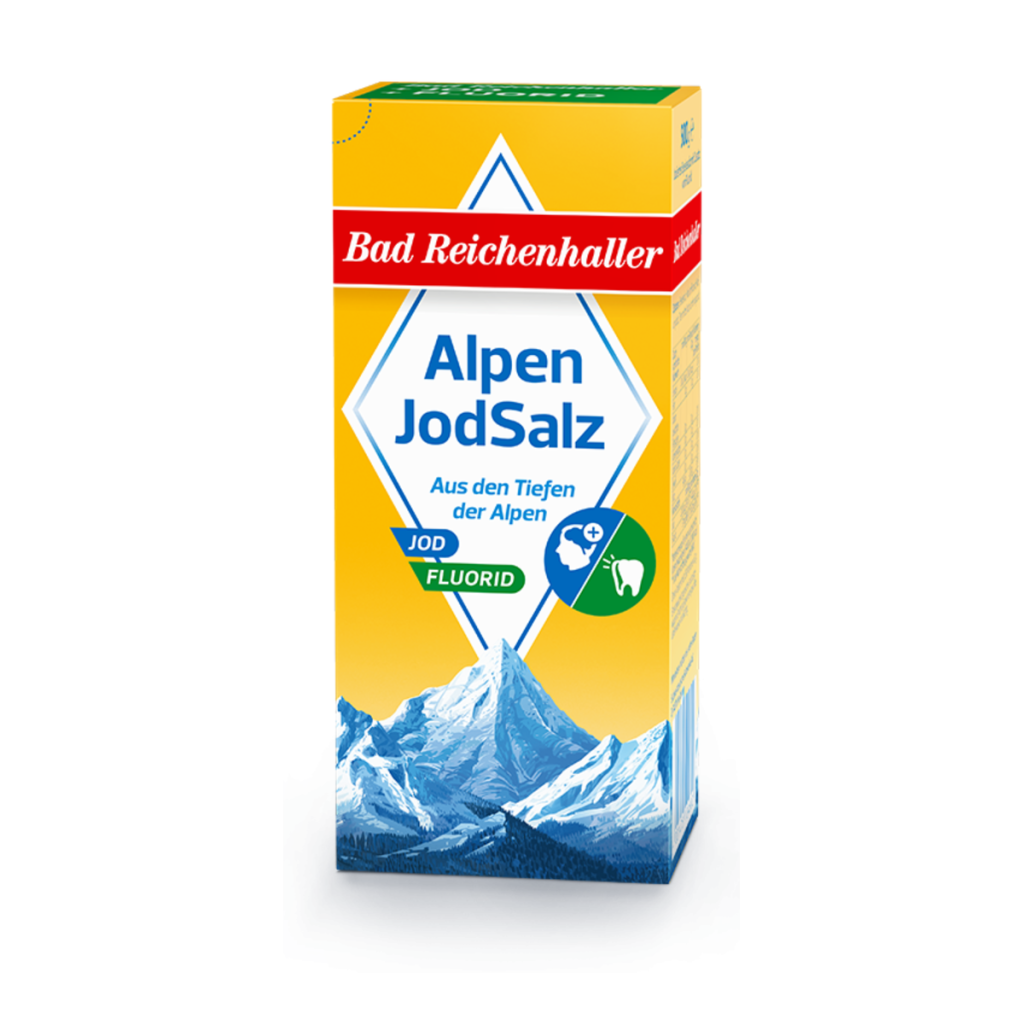 Bad Reichenhaller Alpenjodsalz mit Fluorid 500g