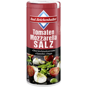 Bad Reichenhaller Mozzarella Tomaten Salz mit Folsäure 90g