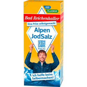 Bad Reichenhaller Alpenjodsalz mit Fluorid 500g