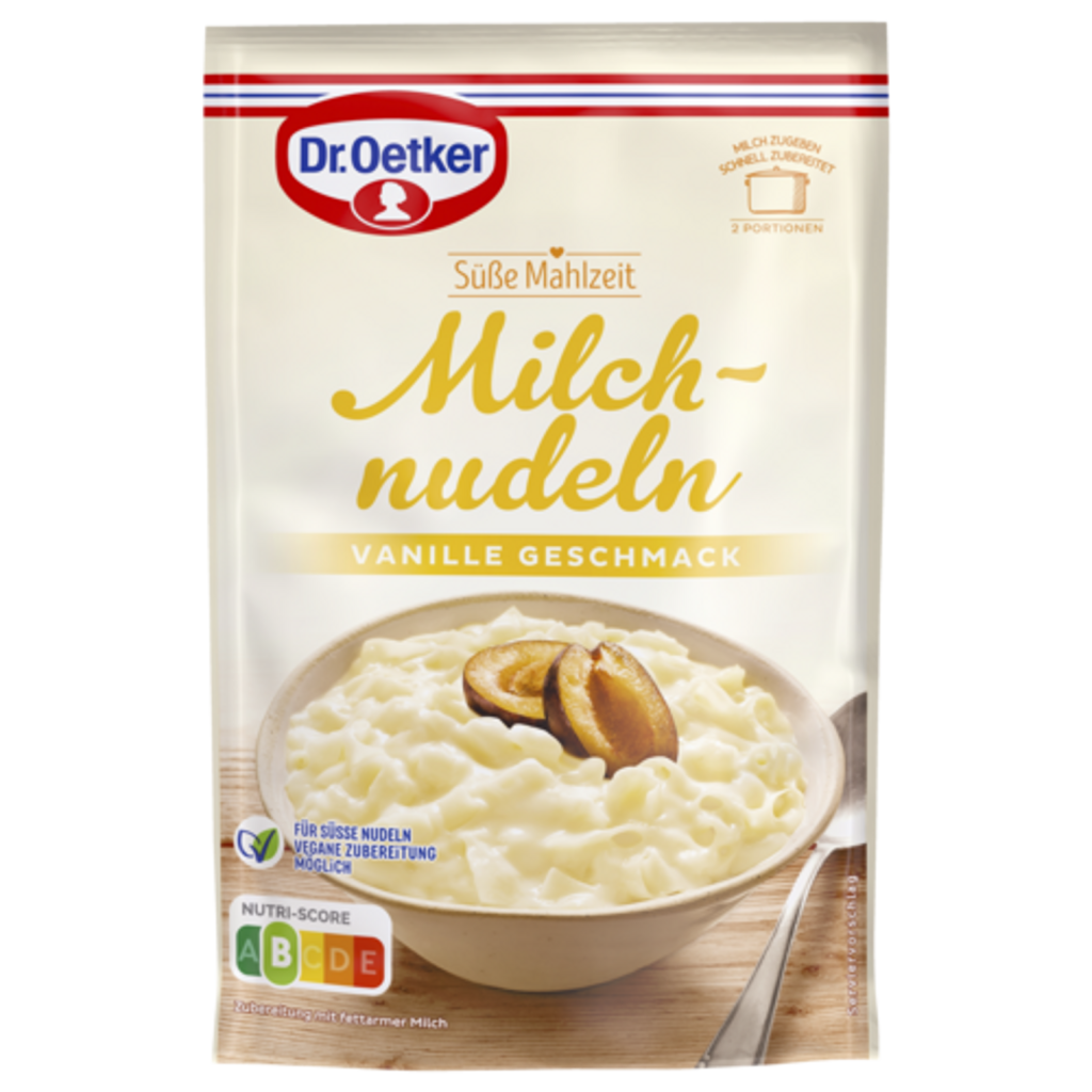 Dr.Oetker Milchnudeln Vanille für 500ml 116g