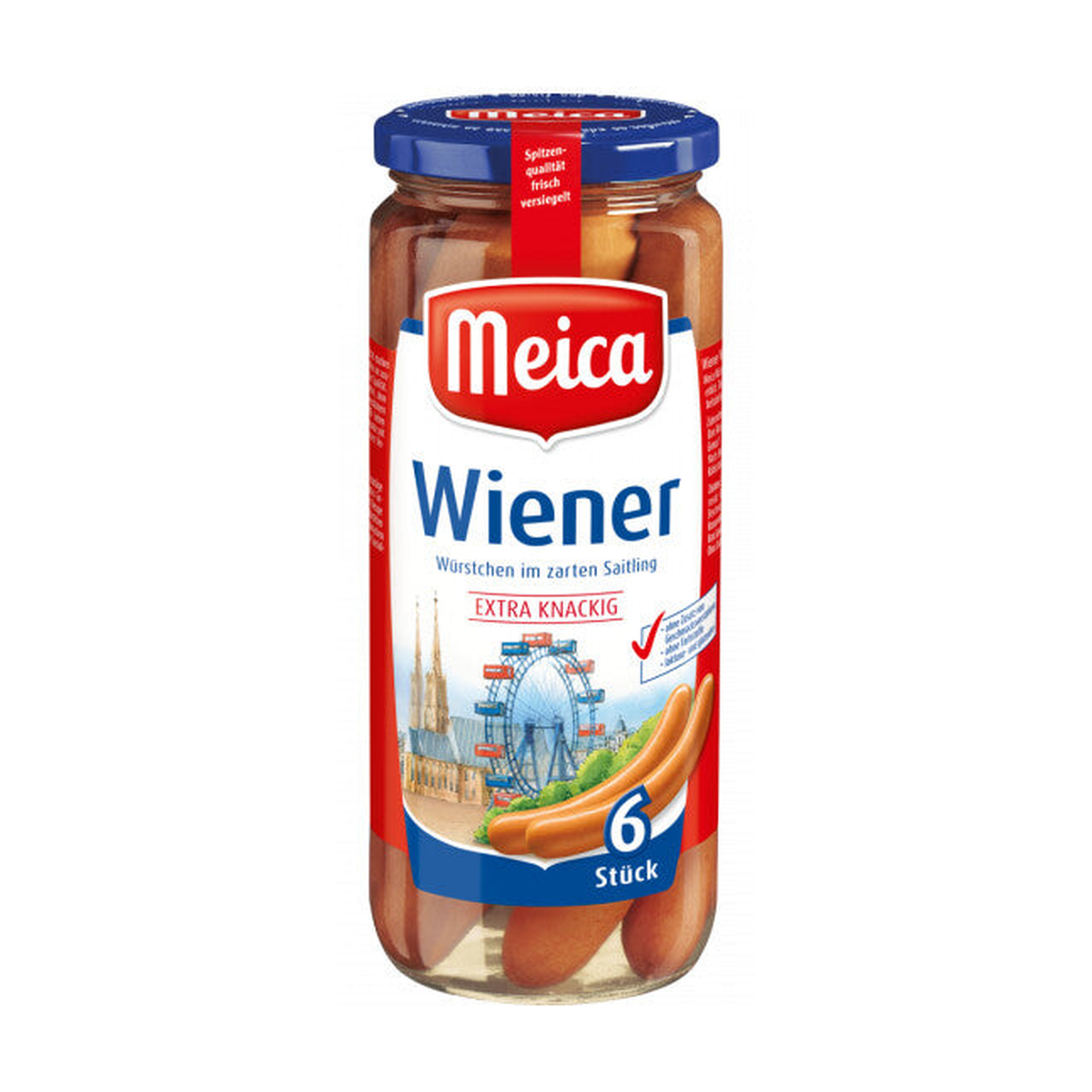 Meica Wiener-Würstchen 6ST extra knackig 540g