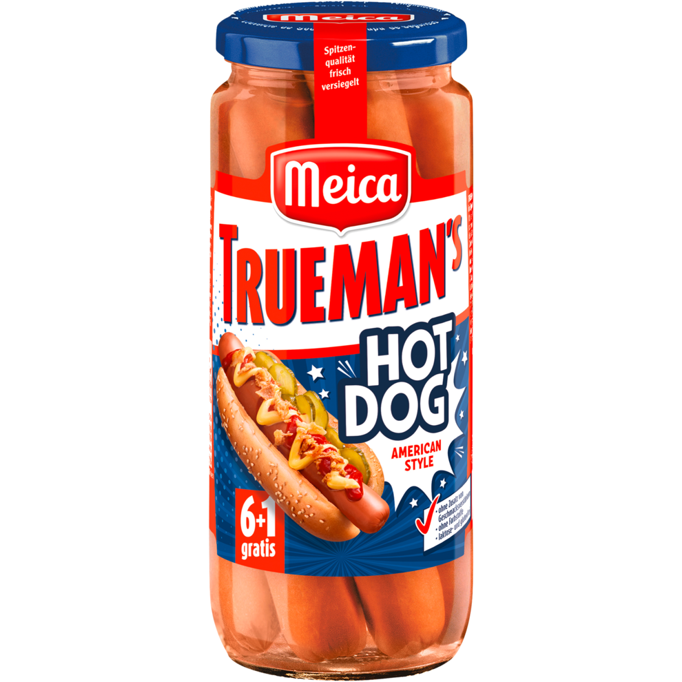 Meica Truemans American Hot-Dog 6+1ST 540g