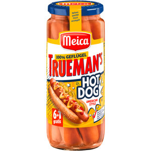 Meica Truemans Geflügel Hot-Dog 6+1ST 540g