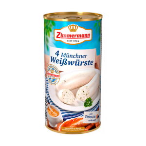 Zimmermann Muenchner Weisswurst 4ST 530g