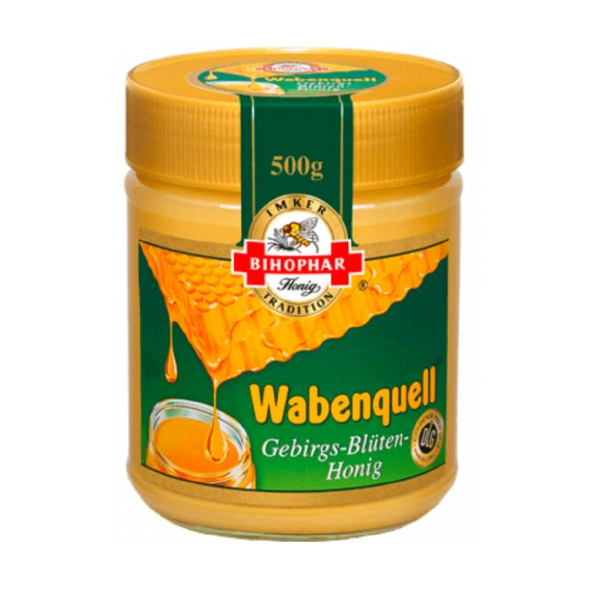 Bihophar Wabenquell Gebirgs-Blüten-Honig 500g
