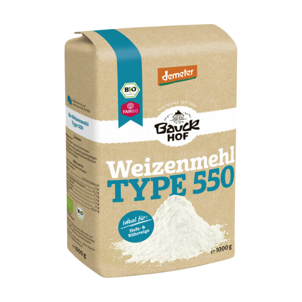 Demeter Bauckhof Weizenmehl Type 550 1kg