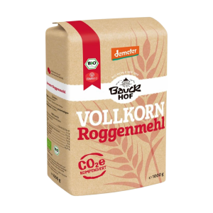 Demeter Bauck Vollkorn Roggenmehl 1kg