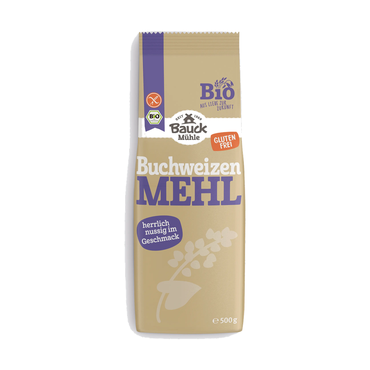 Bio Bauck Mühle Buchweizenmehl Vollkorn glutenfrei 500g