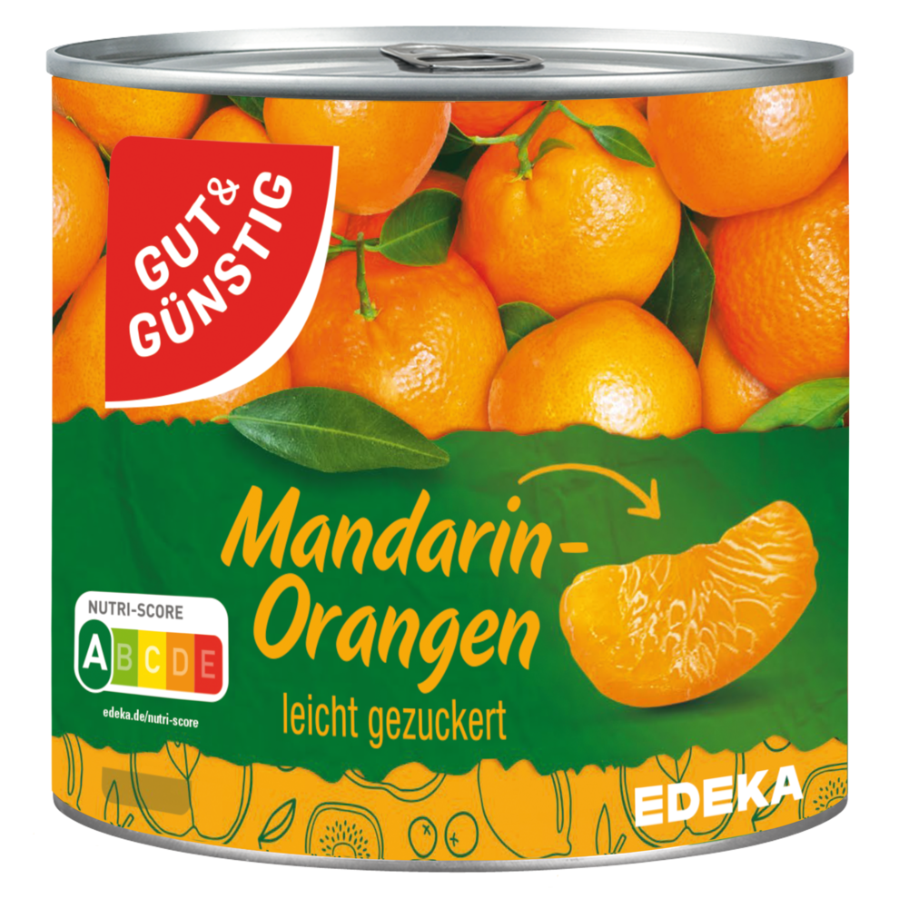 GUT&GÜNSTIG Mandarin-Orangen leicht gezuckert 312g